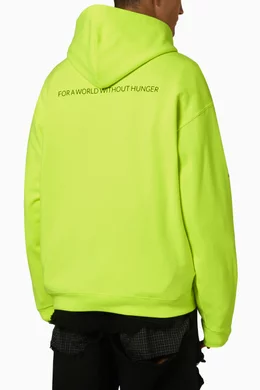 Buy Balenciaga Yellow WFP Hoodie in Fleece For Men Online Ounass
