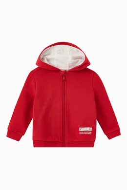 Red fendi hoodie deals