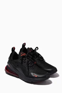 Buy Nike Black Air Max 270 Sneakers in Knit Textile For Boys Online Ounass Saudi
