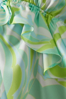 slim fit dress slacks Green and White Stripe Tula Dress S main image 1