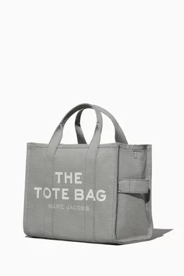 トートバッグ The Large Tote - Marc Jacobs - Cotton - Grey Buy Marc Jacobs Grey The Medium Tote Bag in Cotton Canvas