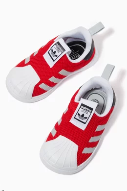 Buy adidas Red Superstar 360 Sneakers in Mesh For Kids Online | Ounass Saudi