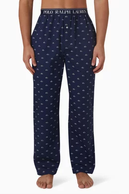 Buy Polo Ralph Lauren Blue Pyjama Pants in Cotton For Men Online Ounass Saudi
