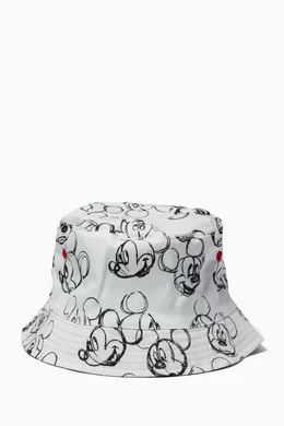 Stella McCartney Mickey Mouse Bucket Hat Buy Stella McCartney Neutral x Disney Mickey Mouse Bucket  main image 2