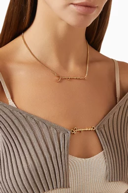ネックレス・ペンダント JACQUEMUS LA CHAINE JACQUEMUS NECKLACE Gold 'La chaine Jacquemus' Necklace by JACQUEMUS on Sale