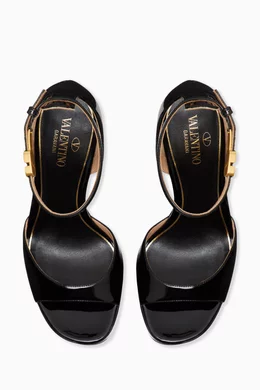 Buy Valentino Garavani Black Valentino Garavani Tan-Go Platform