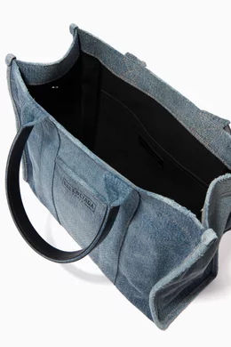 【BALENCIAGA】Hardware Medium デニム Tote★関税送料込み Buy Balenciaga Blue Hardware Medium Tote Bag in Washed