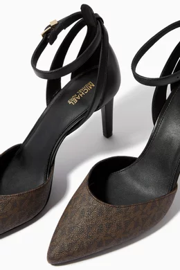 Buy Michael Kors Multicolour Mirabel Flex Pumps in Logo Canvas Leather For Women Online Ounass Saudi
