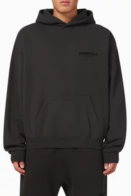 Essential black hoodie top