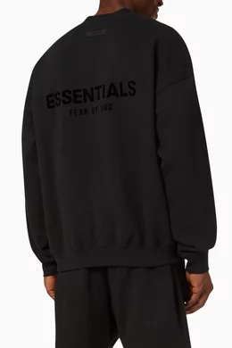 Essentials crewneck black 2025