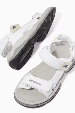Buy Balenciaga White Tourist Sandal in Technical Material For