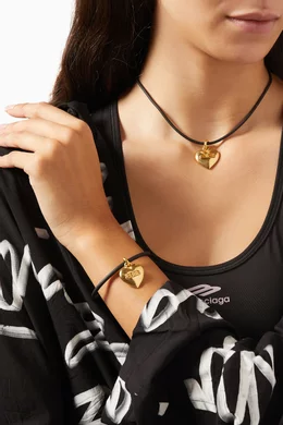海外直送★ギフトにも【BALENCIAGA】BB Icon Heart Necklace 海外直送☆ギフトにも【BALENCIAGA】BB Icon Heart Necklace
