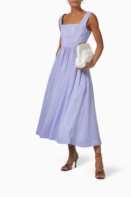 loveshackfancy sydow linen mini dress LoveShackFancy Shai Dress