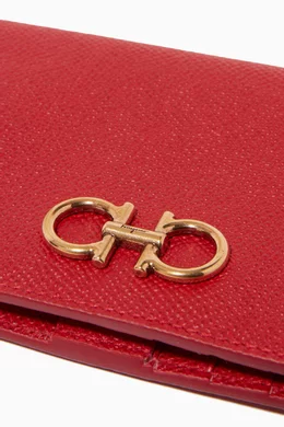 Red Wallet Ferragamo Gancini Continental Wallet Buy Ferragamo Red