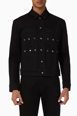 Buy Neil Barrett Black Jean Jacket in Denim For Men Online Ounass Saudi