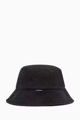 BALENCIAGA】BLACK DENIM BUCKET HAT