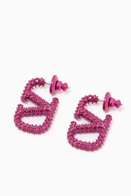 Buy Valentino Garavani Pink Valentino Garavani VLOGO Strass