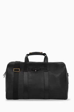 Buy Tommy Hilfiger Black Premium Duffel Bag in Leather For Men Online Ounass Saudi