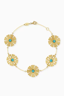 Buy Damas Yellow Farfasha Sunkiss Turquoise Bracelet in 18kt