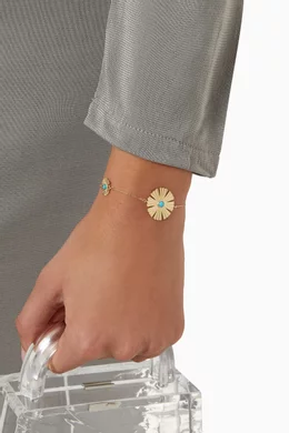 Buy Damas Yellow Farfasha Sunkiss Turquoise Bracelet in 18kt