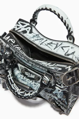 ●送料込●BALENCIAGA●NEO CAGOLE XS Graffiti ハンドバッグ ○送料込○BALENCIAGA○NEO CAGOLE XSハンドバッグ グラフィティ
