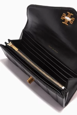 Buy Tory Burch Black Kira Envelope Wallet in Quilted Leather For Women Online Ounass Saudi