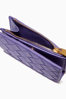 【BOTTEGA VENETA】Folded Zip Wallet Wisteria Bottega Veneta Bi-Fold Zip Wallet Wisteria | eBay