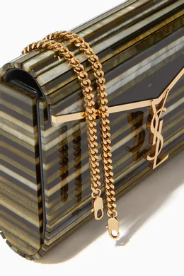 Buy SAINT LAURENT Black Vicky Minaudiere Clutch Bag in Plexiglass For Women Online Ounass Saudi