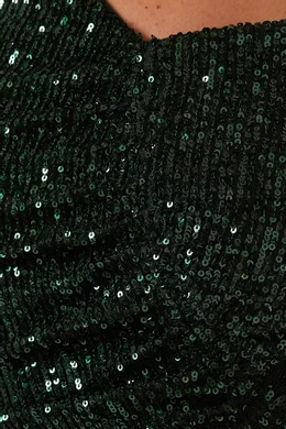 self portrait green sequin dress Jovani