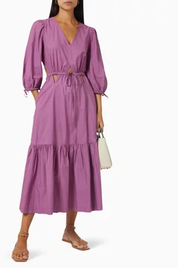 sea new york purple dress Sea New York Aveline Midi Dress