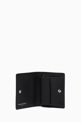 バッグチャーム Maison Margiela Maison Margiela Unisex Stitch Flap Wallet SA Buy Maison Margiela Black Four-stitch Compact Flap Wallet in