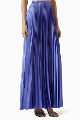 Pleated metallic crepe skirt outlet