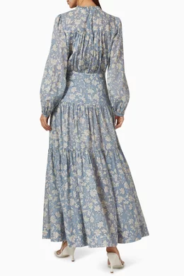 Buy Bec + Bridge Blue Floral Skies Maxi Dress in Cotton For Women Online |  Ounass Saudi