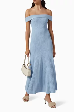 Buy ANNA QUAN Blue Neve Maxi Dress in Cotton Blend For Women Online |  Ounass Saudi