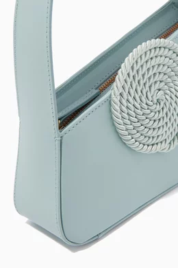 Buy Destree Blue Albert Small Passementerie Bag in Leather