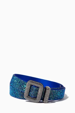 Buy Benedetta Bruzziches Blue Venus La Petite Belt in Crystal