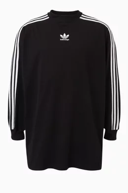 Buy Balenciaga Black x Adidas Oversized Long-sleeve T-shirt