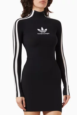 ワンピース Adidas X Balenciaga Dresses ADIDAS X BALENCIAGA - Logo Sports Mini Dress Balenciaga