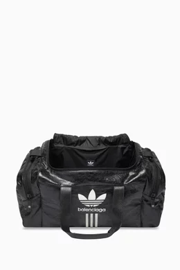 Buy Balenciaga Black x Adidas Gym Bag in Leather For Men Online