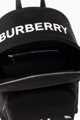 Buy Burberry Black Coordinates Print Backpack in ECONYL For Men Online Ounass Saudi
