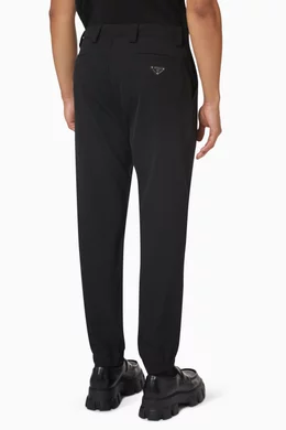 パンツ PRADA FW25 Prada Virgin Wool Pants (P263JSOOO 16OX F0008) Virgin wool straight pants in black - Prada | Mytheresa