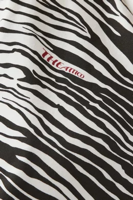 Tシャツ・カットソー THE ATTICO ZEBRA PRINT T-SHIRT The Attico zebra-print T-shirt | Black | FARFETCH