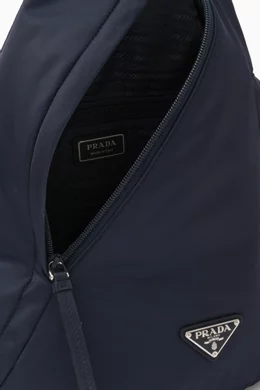 関税送料無料【PRADA】Re-Nylon sling backpack Prada Black Re-Nylon Sling Backpack | Consign of the Times ™