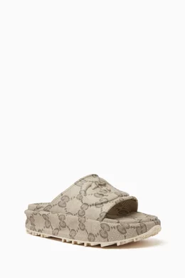 Gucci slides beige clearance