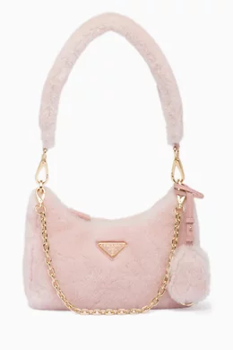 Buy Prada Pink Mini Shoulder Bag in Sheepskin For Women Online