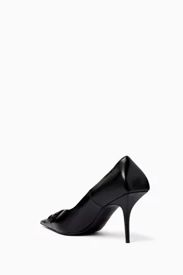 【BALENCIAGA】スクエア ナイフ BB 80MM パンプス Balenciaga Square Knife BB 80mm Pumps | Saks Fifth Avenue