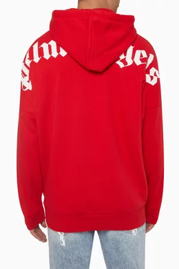 Buy Palm Angels Red Classic Logo Hoodie in Cotton For Men Online Ounass Saudi