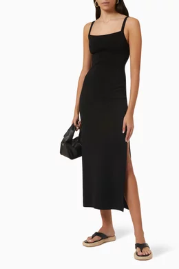 Buy Matteau Black The Square Knit Dress For Women Online