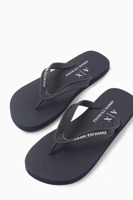 Armani exchange flip flops mens deals
