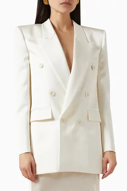Saint laurent white jacket online